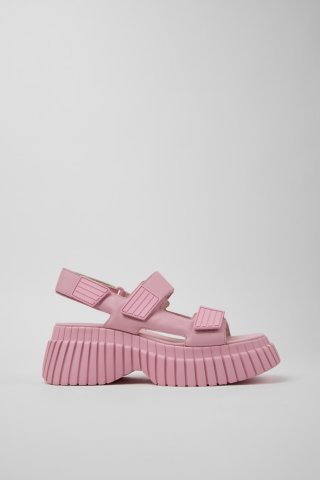 Camper BCN - Rosa Ledersandalen für Damen. Camper BCN - Rosa Ledersandalen für Damen.