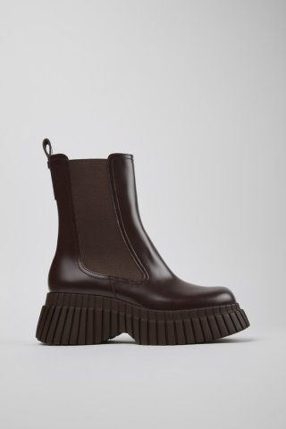 Camper BCN - Brauner Chelseastiefel für Damen aus Leder