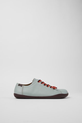 Camper Twins - Grauer Lederschuh für Damen.
