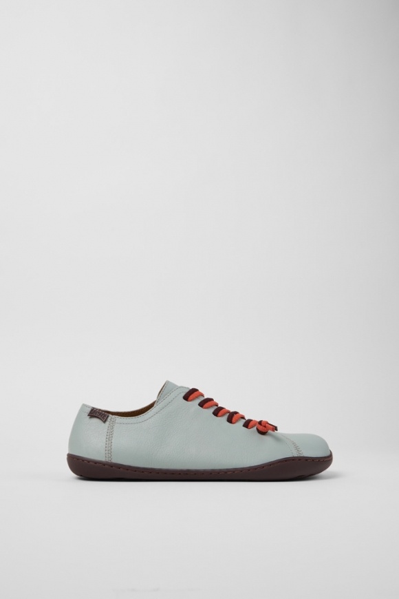 Camper Twins - Grauer Lederschuh für Damen.