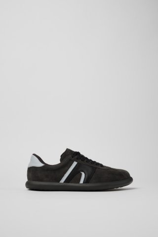 Camper Twins - Grauebrauner Damensneaker aus Nubukleder/Leder Camper Twins - Grauebrauner Damensneaker aus Nubukleder/Leder