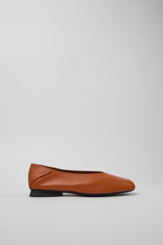 Camper Casi Myra - Orange Damenballerinas aus Leder Camper Casi Myra - Orange Damenballerinas aus Leder