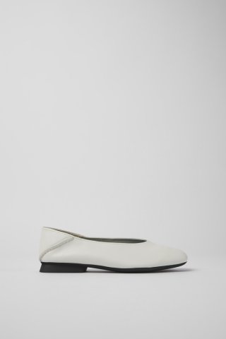 Camper Casi Myra - Weiße Lederballerinas für Damen Camper Casi Myra - Weiße Lederballerinas für Damen