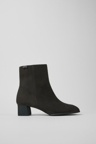 Camper Katie - Graue Stiefeletten aus Nubukleder für Damen. Camper Katie - Graue Stiefeletten aus Nubukleder für Damen.