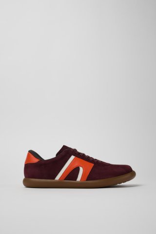 Camper Pelotas Soller - Weinroter Herrensneaker aus Nubukleder/Leder