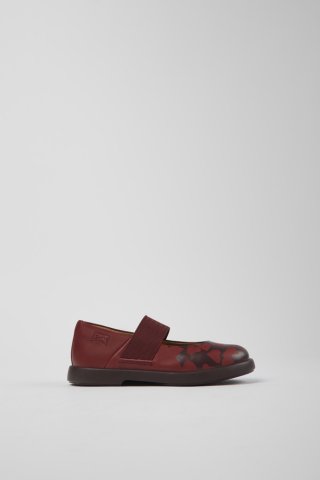 Camper Twins - Weinroter Kinder-Mary Jane aus Leder Camper Twins - Weinroter Kinder-Mary Jane aus Leder