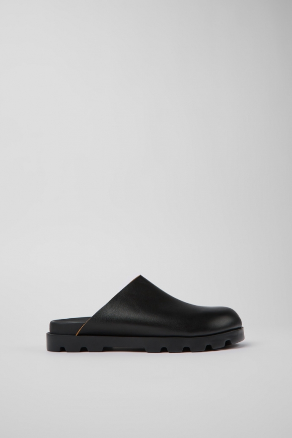 Camper Brutus Sandal - Schwarze Ledersandale für Damen.