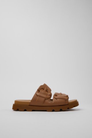 Camper Brutus Sandal - Braune Herrensandale aus Synthetik.