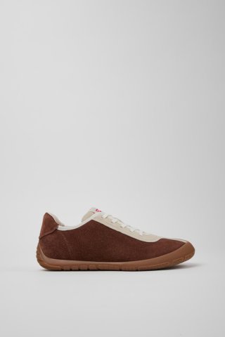 Camper Twins - Mehrfarbiger Damensneaker aus Nubukleder. Camper Twins - Mehrfarbiger Damensneaker aus Nubukleder.