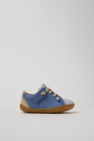 Camper Twins - Mehrfarbige Kinderschuhe aus Nubukleder und Leder. Camper Twins - Mehrfarbige Kinderschuhe aus Nubukleder und Leder.