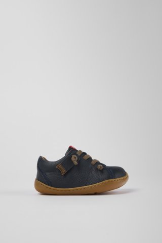 Camper Peu - Blauer Kinderschuh aus Leder. Camper Peu - Blauer Kinderschuh aus Leder.