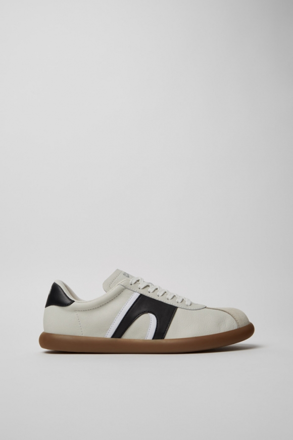Camper Pelotas Soller - Mehrfarbiger Herrensneaker aus Leder und Nubukleder.
