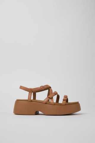 Camper Tasha - Nackte Ledersandalen für Damen. Camper Tasha - Nackte Ledersandalen für Damen.