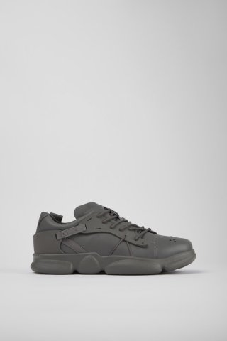 Camper Karst - Grauer Herrensneaker aus Leder und Textil Camper Karst - Grauer Herrensneaker aus Leder und Textil
