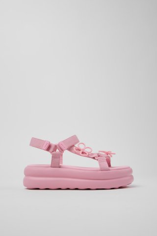 Camper Twins - Rosa Damen-Sandalen aus Recycling-PET.