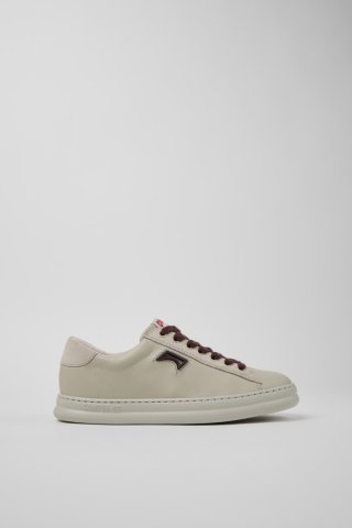 Camper Runner - Graue Damensneaker aus Leder und Nubukleder.