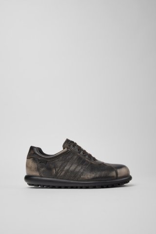 Camper Pelotas - Graue Damenschuhe aus pflanzlich gegerbtem Leder.