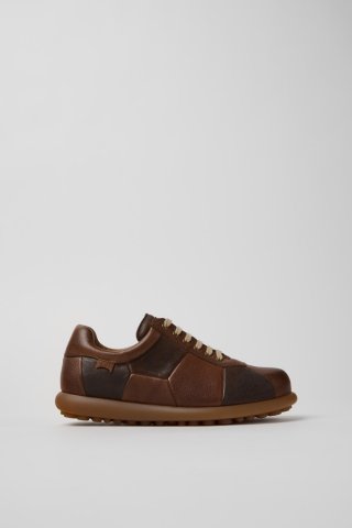 Camper Twins - Brauner Lederschuh für Damen. Camper Twins - Brauner Lederschuh für Damen.