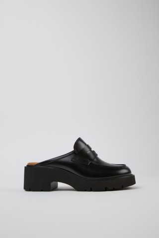 Camper Milah - Schwarze Lederclogs für Damen Camper Milah - Schwarze Lederclogs für Damen