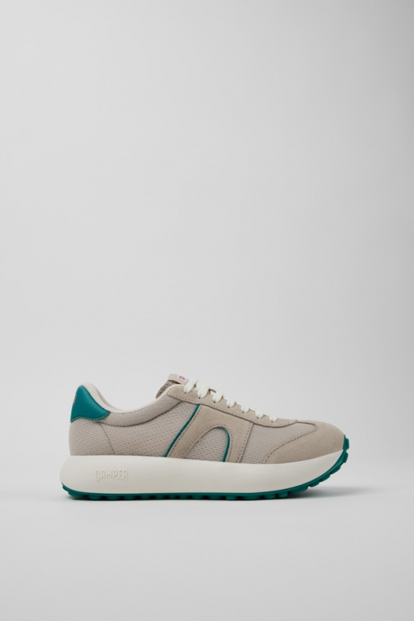 Camper Pelotas Athens - Mehrfarbige Damessneaker aus Recycling-PET und Nubukleder.