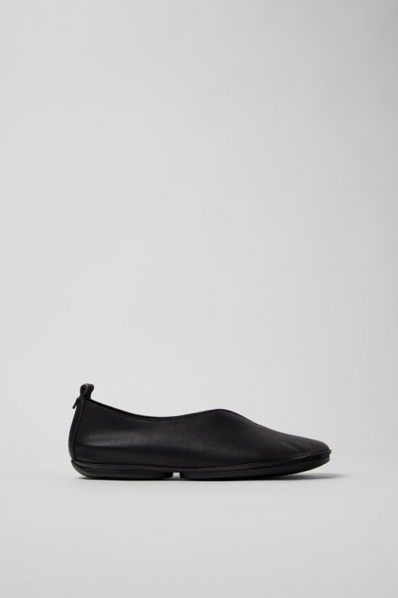 Camper Right Nina - Schwarzer Lederballerina für Damen. Camper Right Nina - Schwarzer Lederballerina für Damen.