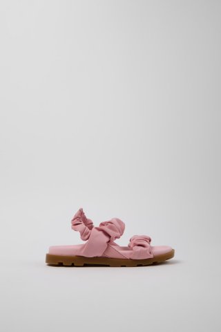 Camper Brutus Sandal - Rosa Sandalen aus Leder und recyceltem PET für Kinder. Camper Brutus Sandal - Rosa Sandalen aus Leder und recyceltem PET für Kinder.