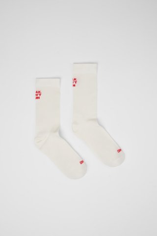 Camper Socks PYRATEX - Weiße mittellange Socken aus Seacell