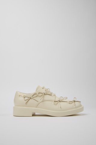 Camper Dean - Weißer Herrenschuh aus Leder. Camper Dean - Weißer Herrenschuh aus Leder.