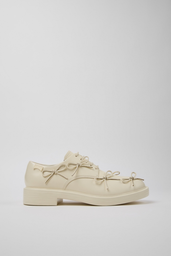 Camper Dean - Weißer Herrenschuh aus Leder.