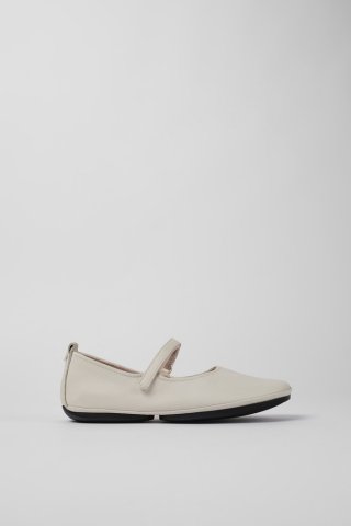 Camper Right - Weiße Damenschuhe aus Leder. Camper Right - Weiße Damenschuhe aus Leder.