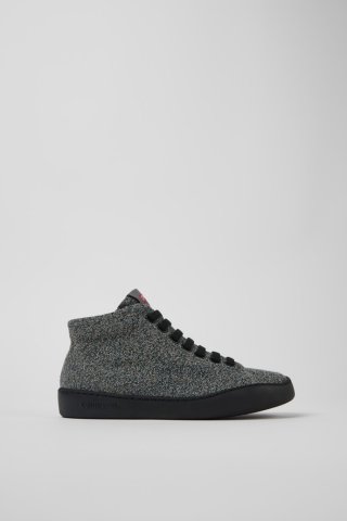 Camper Peu Touring - Graue Damenstiefelette aus Textil Camper Peu Touring - Graue Damenstiefelette aus Textil