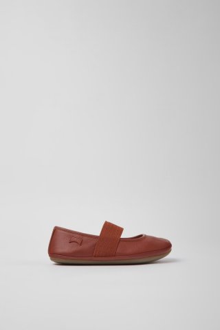 Camper Right - Roter Kinderballerina aus Leder Camper Right - Roter Kinderballerina aus Leder