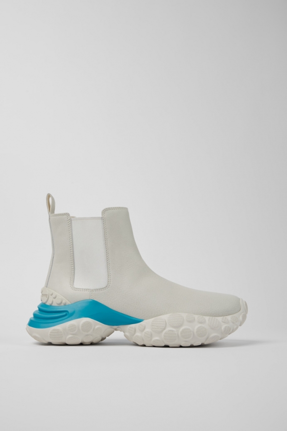 Camper Pelotas Mars - Weiße Stiefelette aus verantwortungsvollem Leder
