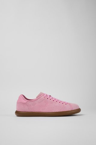 Camper Pelotas Soller - Rosafarbener Damensneaker aus Nubukleder/Leder