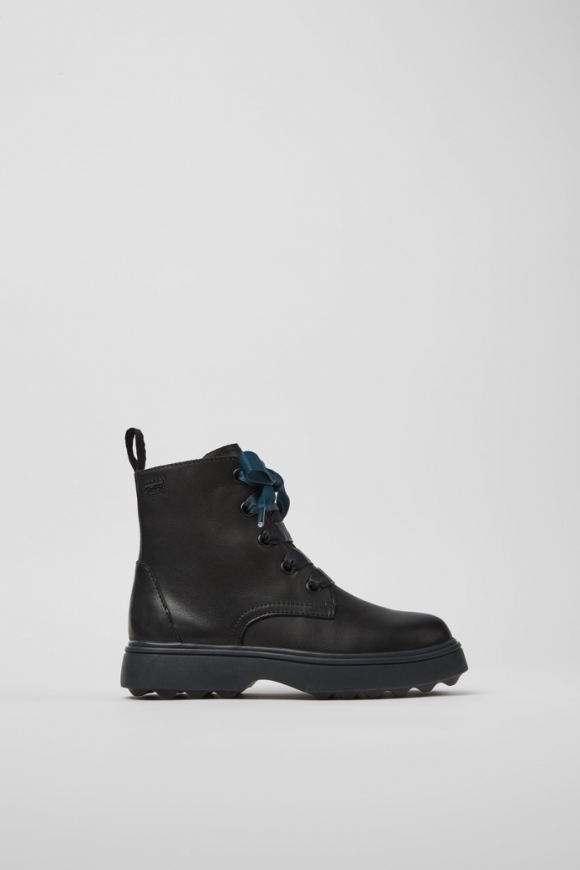 Camper Norte - Schwarze Kinderstiefelette aus Leder