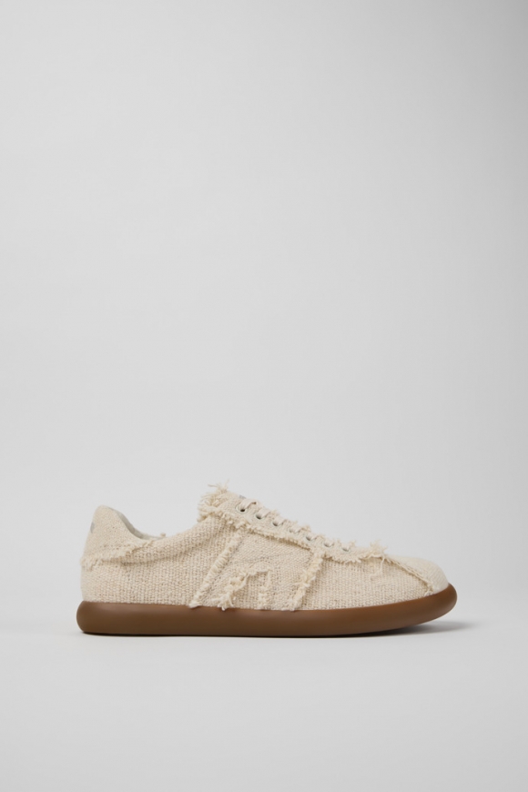Camper Pelotas Soller - Beiger Herrensneaker aus Bio-Baumwolle.