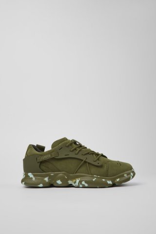 Camper Karst - Grüner Herrensneaker aus Nubukleder/Textil Camper Karst - Grüner Herrensneaker aus Nubukleder/Textil