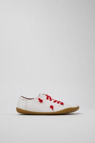 Camper Twins - Weißer Frauenschuh aus Leder. Camper Twins - Weißer Frauenschuh aus Leder.
