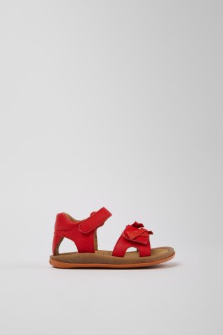 Camper Twins - Rote Kindersandale aus Leder. Camper Twins - Rote Kindersandale aus Leder.