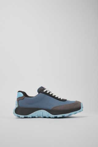 Camper Drift Trail VIBRAM - Grauer Damensneaker aus Textil und Nubukleder