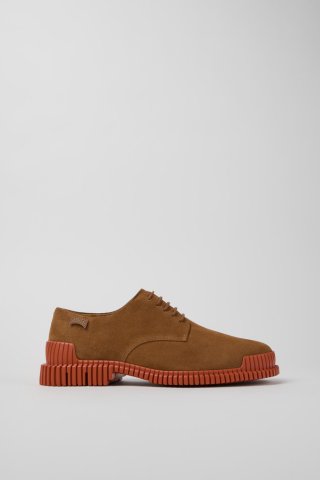 Camper Pix - Brauner Herrenschuh aus Veloursleder. Camper Pix - Brauner Herrenschuh aus Veloursleder.