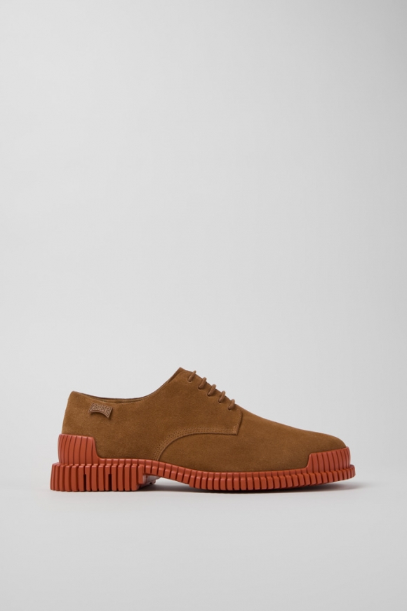 Camper Pix - Brauner Herrenschuh aus Veloursleder.