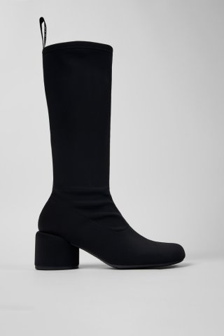 Camper Niki - Schwarze Damenstiefel aus Textil Camper Niki - Schwarze Damenstiefel aus Textil