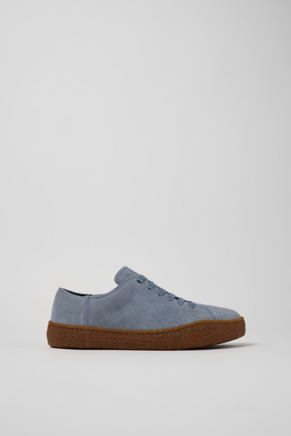 Camper Peu Terreno - Grauer Damensneaker aus Nubukleder
