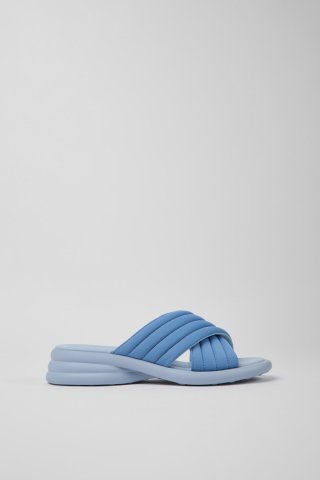 Camper Spiro - Blaue Damensandale aus Textil Camper Spiro - Blaue Damensandale aus Textil