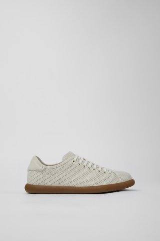 Camper Pelotas Soller - Weiße Ledersneaker für Damen.