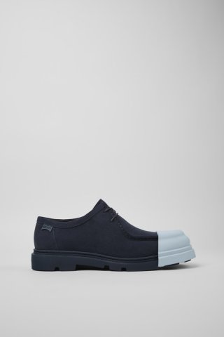 Camper Junction - Blauer Herrenschuh aus Nubukleder Camper Junction - Blauer Herrenschuh aus Nubukleder