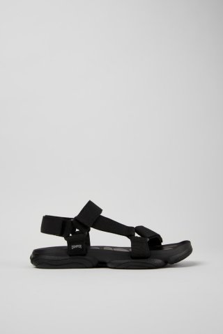 Camper Karst Sandal - Schwarze Herrensandale aus recyceltem PET-Webbing. Camper Karst Sandal - Schwarze Herrensandale aus recyceltem PET-Webbing.