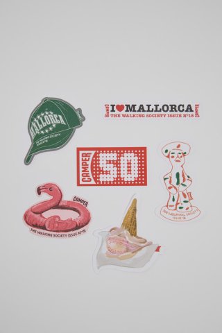 Camper The Walking Society Mallorca Stickers - 6er-Pack Sticker Camper The Walking Society Mallorca Stickers - 6er-Pack Sticker