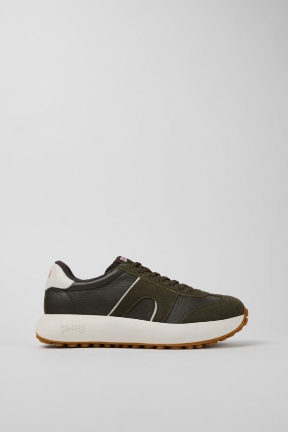 Camper Pelotas Athens - Mehrfarbiger Herrensneaker aus Leder und Nubukleder.